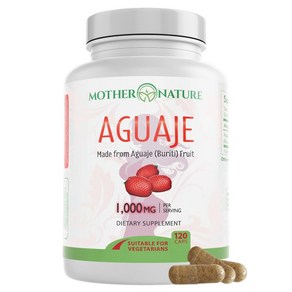 마더네이쳐 아구아헤 추출물 Ajuaje 1000mg 120베지캡슐 유로드, 1개