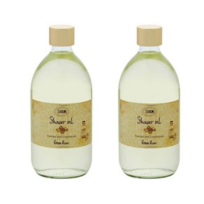 SABON 사봉 그린 로즈 샤워 오일 바디 워시, 2개, 500ml