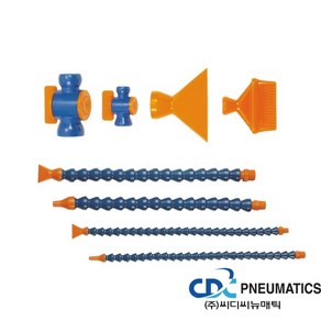 절삭유 자바라 씨디씨뉴매틱 호스 플라스틱 노즐 유공압 피팅스퀘어, 1. 소형, 1) 1/4마디, 1개