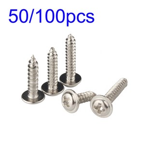 셀프 태핑 W/워셔 SERVO 나사 후타바 JR 하이텍 MKS 서보용 M2 5 SERVO 나사 2 5MM 12MM 50 개 100, 50PCS, 50개