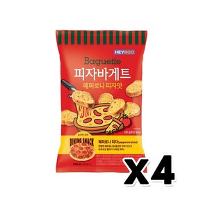 헤이루 피자바게트 페퍼로니피자맛 봉지스낵 140g, 4개