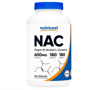 Nuticost 뉴트리코스트 NAC 진해거담 600mg 180캡슐 이뮨제, 180정, 1개