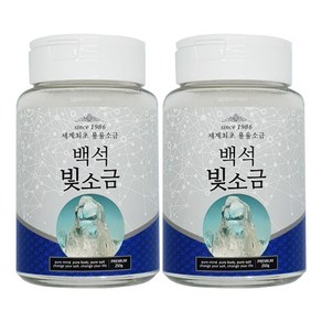 백석빛소금 1000도씨 용융소금 용기형250g x2개, 2개, 250g