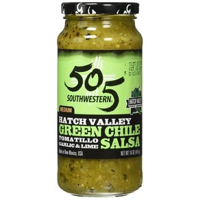 1 Pound (Pack of 1) 505 Southwesten Hatch Valley 1파운드(1팩) 505 사우스웨스턴 해치 밸리 그린 칠레 살사(토마틸로 마늘 라임), 453.59g, 1개