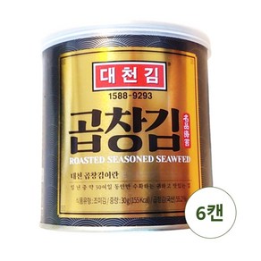 대천김 곱창김 캔, 30g, 6개