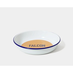 FALCON ENAMELWARE 팔콘 에나멜웨어 법랑 미디엄 서빙 디쉬 직경 26cm 깊이 5.5cm 중형 접시, 그레이, 1개