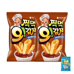 오리온 찍먹 오감자 양념바베큐소스맛(+뽀로로 쁘띠젤리 1개 증정), 136g, 2개