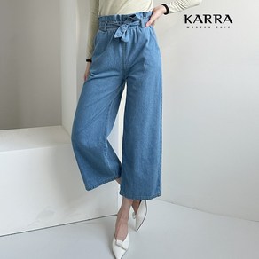 카라 KARRA 셔링밴딩데님팬츠+벨트SET KB3SPT028Q