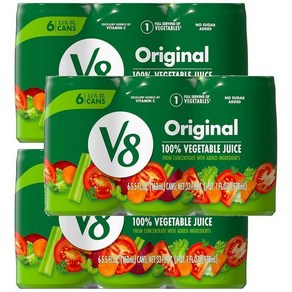 V8 오리지널 100% 야채 주스 Oiginal 100% Vegetable Juice, 18개, 162.7ml