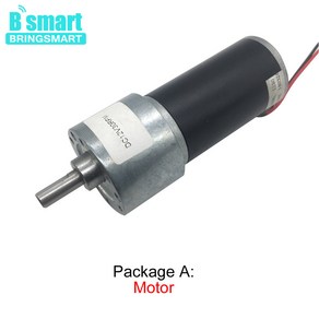 Bingsmat JGB37 3157 감속 모터 대형 토크 DC 기어박스 관형 영구 자석 전기 모터 9 1280RPM 12 볼트 24V, 1개