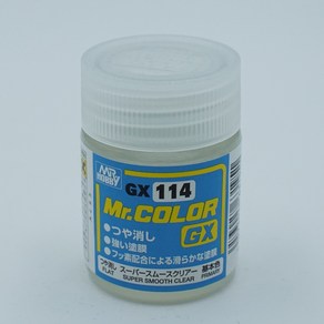 군제 Mr 하비 GX114 슈퍼 스무스 클리어플랫 18ml 락카도료