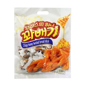 개별포장 크리스피 허니 꽈배기 530g (80개입), 1개