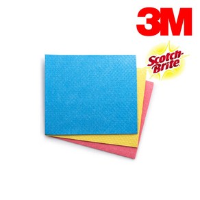 3M 스카치브라이트 쳔연 펄프 행주 10매입 독일행주, 옐로우, 1개