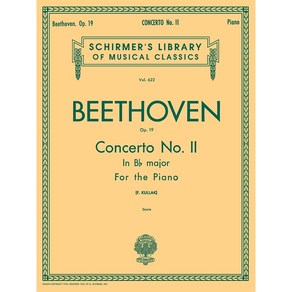 Beethoven - Conceto No. 2 in B-flat op. 19 베토벤 - 피아노 협주곡 2번 피아노 듀엣 악보 Schime 셔머