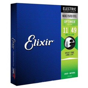 Elixi 엘릭서 일렉 옵티웹 기타줄 OPTWEB Medium 19102 011-049, 1개