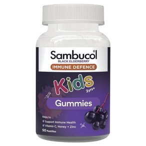 삼부콜 엘더베리 면역력 키즈 구미즈 50정 / Sambucol Eldebey Immunity Kids Gumiz 50 tablets, 1개