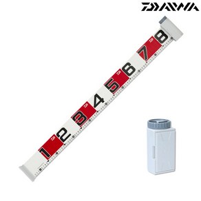 다이와 낚시 줄자 R 80cm 150cm 물고기 낚시 계측자, 그레이-레드-80cm
