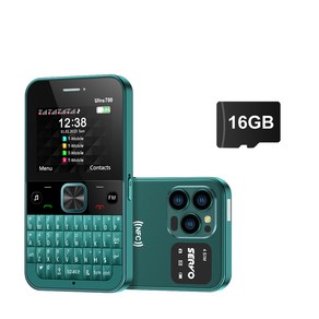 오리지널 SERVO Ulta700 NFC 잠금 해제 핸드셋 휴대폰 4 SIM 2G GSM 통화 녹음 손전등 쿼티 키보드 휴대, 16GB, 08 geen N 16GB TF cad