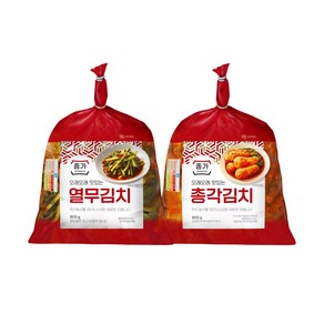 종가집 시원한 총각열무김치 혼합팩 1750g, ONE COLOR, ONE SIZE, 1개