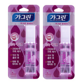 가그린 후레쉬 구강 스프레이 석류향, 10ml, 2개