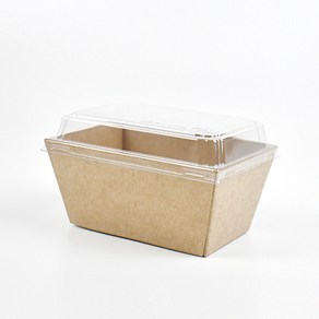 크라프트 샌드위치 포장 용기 DRP-35 종이 도시락 트레이, 1세트, 100개입