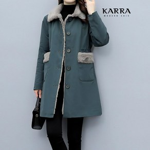 카라 KARRA 77까지 허그버튼넥코트 A4W0036