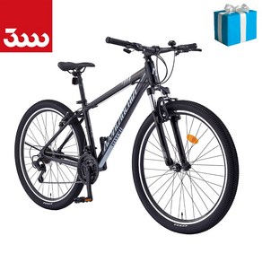 [삼천리자전거 베스트샵] 삼천리 2025 27.5 아팔란치아 M10 알루미늄 입문용 MTB 21단 자전거 100% 완조립 / 사은품 증정, 1개, 178cm, 블랙