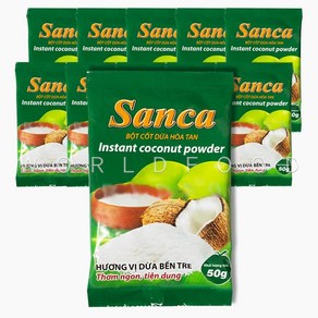 베트남 산카 코코넛파우더 SANCA BOT COT DUA Coconut powde 10개입, 10개, 50g