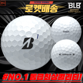 (코어70) 브리지스톤 투어비 타이거볼 A급 로스트볼 물세척 비재생볼 10개 + 골프롱티 사은품증정(상세페이지참조), 화이트, 1개, 10개입
