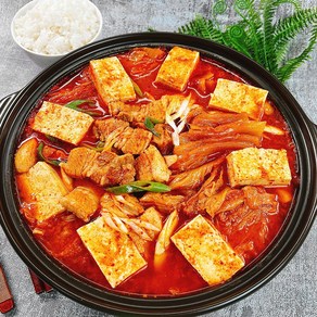 삼겹살 가득 통김치찜 돼지고기 김치찌개 1kg, 1개, 1.7kg