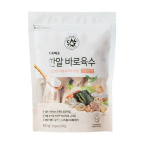 초록마을 한알바로육수 칼칼한맛, 80g, 4개