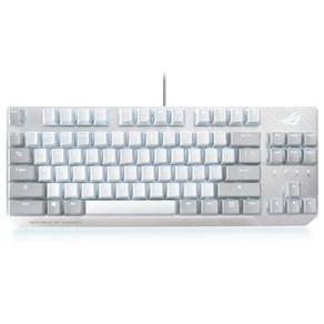 에이수스 ROG STRIX SCOPE NX TKL 텐키리스 게이밍 기계식 유선키보드 갈축 영문, Moonlight White, 90MP02B7-BKUA00