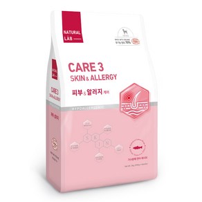 내츄럴랩 강아지 케어3 유기농 기능성 사료, 피부/피모+알러지, 6kg, 1개