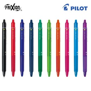 파이롯트 프릭션 노크 지워지는 볼펜 0.7mm PILOT FRIXION BALL, 0.5mm, 블루블랙