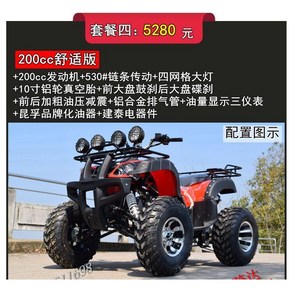 4륜 오토바이/4륜 바이크 산악 농사 농촌/200cc/ATV, 빅불 패키지 포 200cc 컴포트 에디션