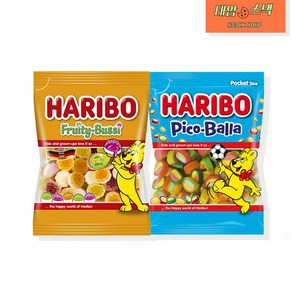 하리보 프리티부시100g+피코발라100g 각 1개씩