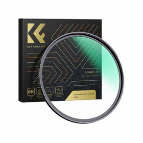 K&F CONCEPT NANO-X 블랙미스트 SHIMMER 1 렌즈필터 8K AGC Glass 52mm