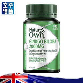 네이쳐스 온 Ginkgo Biloba 2000mg 100 Tablets, 200정, 1개, 100정