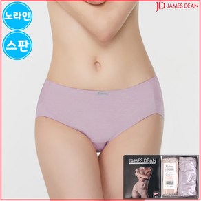제임스딘 여성 베이직 헴라인 미디 팬티 2매입 JHWPM001