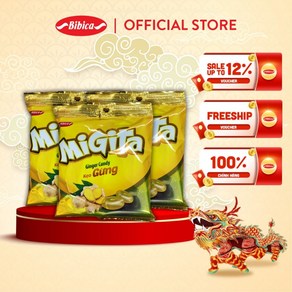 Migita Gừng Bibica 미기타 진저 비비카 하드캔디 70g x 3개