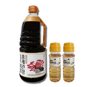 더동쪽바다가는길 홍영의 프리미엄 처음 홍게간장1.5L+붉은대게 백간장100ml 2개, 1개, 1.5L