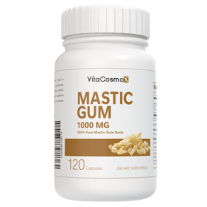 [미국제조사 직배송] VitaCosmoX 비타코스모엑스 매스틱검 매스틱 검 Mastic Gum 1000mg 120캡슐, 1개, 120정