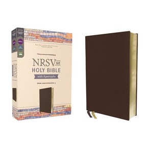 (영문도서) Nsvue Holy Bible with Apocypha Leathesoft Bown Comfot Pint Imitation Leathe, Zondevan, English, 9780310461494