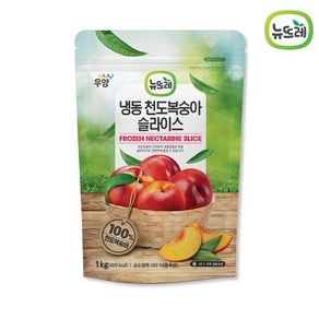 뉴뜨레 냉동 천도복숭아 슬라이스 1kg x 3개