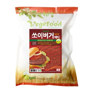 비건 [냉동] 쏘이버거 1kg 대용량 콩고기 대포장 쏘이버거패티 식물성식품 콩까스 다이어트 쏘이 버거 패티 콩단백 콩고기스테이크 국산콩고기 콩고기콩단백 유기농콩고기 다이어트콩고기, 1개