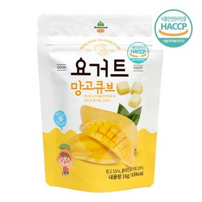 산마을 요거트 망고큐브, 망고향, 16g, 5개