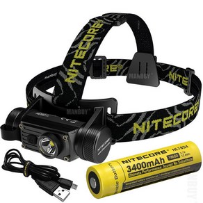 NITECORE HC60V2 후레쉬 겸용 헤드랜턴 680시간 최저밝기사용 USB충전