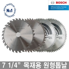 보쉬 원형톱날 모음 7인치 목재용 톱날 30T 40T 60T, 7인치 60날 1.4mm, 1개