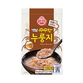 오뚜기 옛날 구수한누룽지(케이스)(5입) 300G 가정식백반 기사식당 브런치 엄마손맛 쏘울푸드, 1개