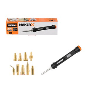 전기 납땜기 인두 납흡입기 자동전원 차단 온도조절 WORX MAKER X 20V 충전식 인두기 WX744.9, 1개, 컨넥터 WA7161